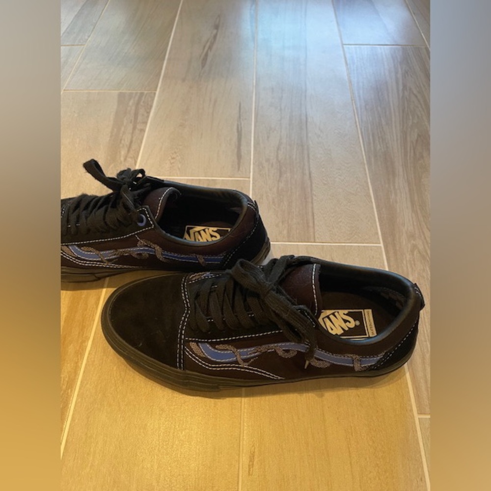 Vans Skate Old Skool Breana Geering Blue/Black with snake motif - Picture 4 of 11